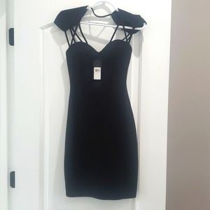 Guess Los Angeles strappy black dress sz small